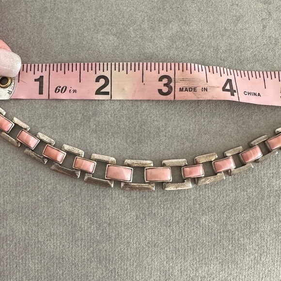 Elegant Pink Opal & Sterling Silver Necklace by Jay King - Picture 9 of 9